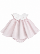 Abito per neonata La Stupenderia rosa con coulotte abbinate 2TBAB52 D33 LA STUPENDERIA KIDS 