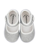 Ballerine per bambina Monnalisa argentate con dettaglio cuore 83G005 7714 G075 MONNALISA KIDS 