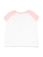 T-shirt con stampa logo per bambina Off-White Kids bianco con girocollo OGAC001S25JER001 0172 OFF WHITE KIDS 