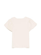 T-shirt per bambina Donsje multicolore con volant e rose 4113501 00004 DONSJE KIDS 