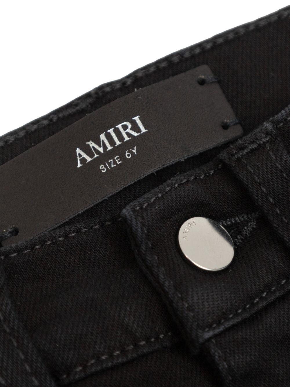 Jeans per bambino Amiri Kids nero con toppa con logo ACBMPA1004 034 AMIRI KIDS 