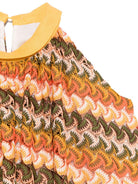 Abito per bambina La Stupenderia multicolor all'uncinetto con fodera integrale TJAB82 M10 LA STUPENDERIA 