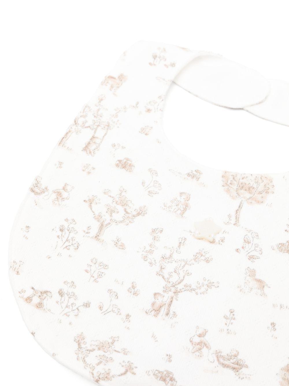 Bavaglino per neonati Tartine & Chocolat bianco con stampa con orsetto CC79020 13 TArtine & Chocolat 