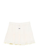 Gonna per bambina MSGM Kids bianco con design a balze S6MSJGSK210 001 MSGM KIDS 