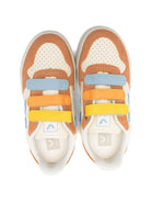 Sneakers V-10 per bambini Veja Kids multicolore con design traforato CV0521500 V-10 CASHEW AQUA UMBER VEJA KIDS 