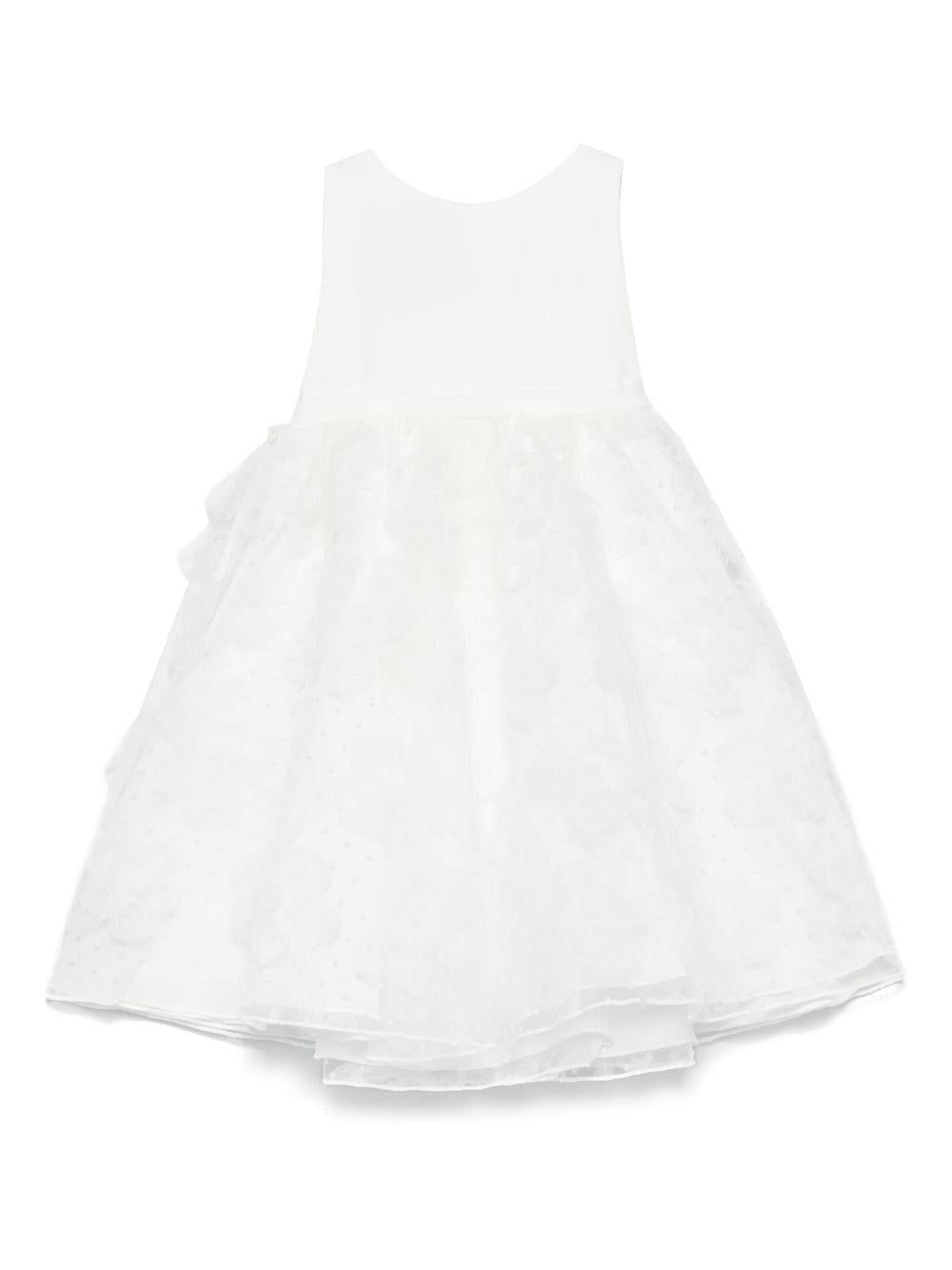 Abito per neonata La Stupenderia Luce bianco con gonna a ruota CBAB52 X26 LA STUPENDERIA 