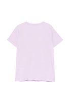 T-shirt per bambina Stella McCartney Kids lilla con dettaglio frange TY8B01 Z0434 539 STELLA McCARTNEY KIDS 