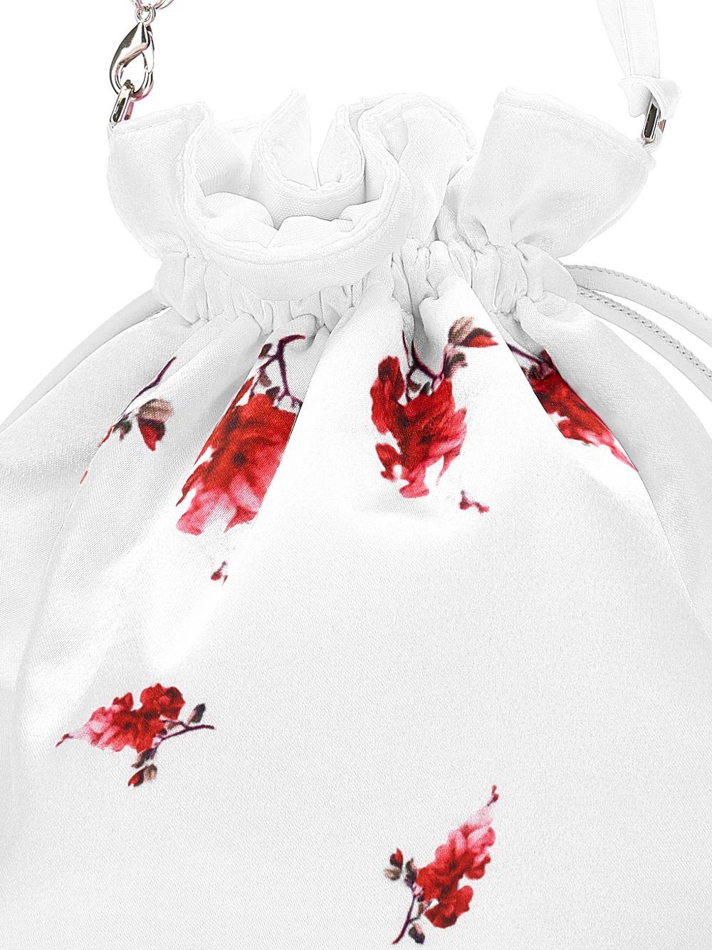 Borsa per bambina Monnalisa bianca con stampa a fiori 79G001 7066 0001 MONNALISA KIDS 