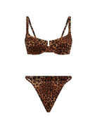 Costume da bagno da donna MC2 Saint Barth marrone con stampa animalier PERLA01 00190L MC2 ST. BARTH 