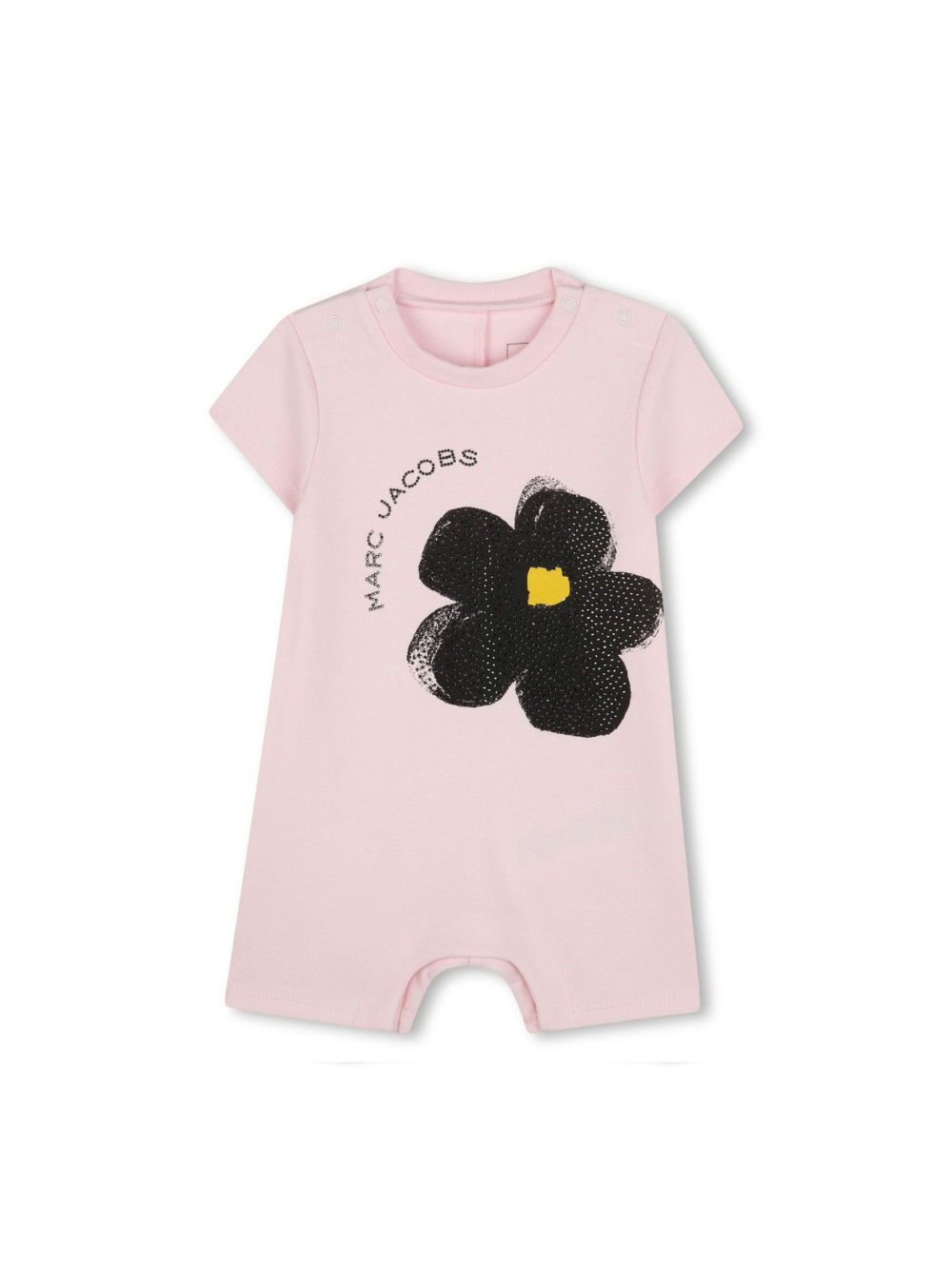 Tutine con stampa per neonata Marc Jacobs Kids rosa con chiusura con abbottonatura a pressione sulle spalle W60550 475 THE MARC JACOBS KIDS 