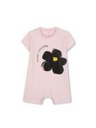 Tutine con stampa per neonata Marc Jacobs Kids rosa con chiusura con abbottonatura a pressione sulle spalle W60550 475 THE MARC JACOBS KIDS 