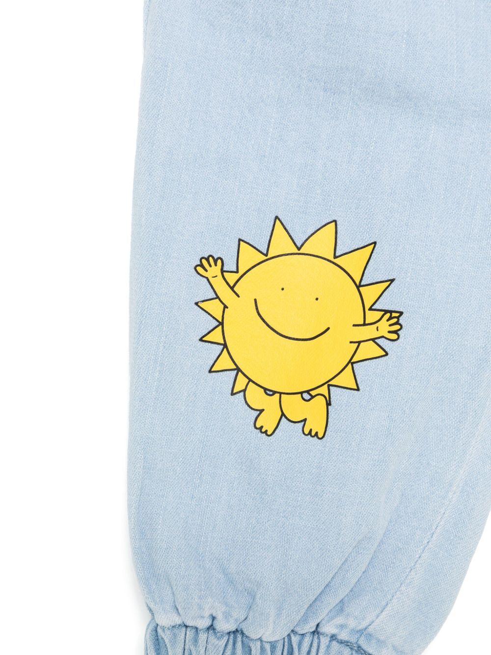 Jeans per neonato Stella McCartney Kids Earth Friends azzurro TX6520 Z0522 606 STELLA McCARTNEY KIDS 