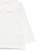 T-shirt per neonata Douuod Kids bianca con colletto alla Peter Pan DZ8010 Z3708 101 DOUUOD KIDS 