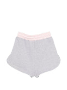 Shorts per bambina MSGM Kids grigi con vita elasticizzata S6MSJGSH021 271/02 MSGM KIDS 