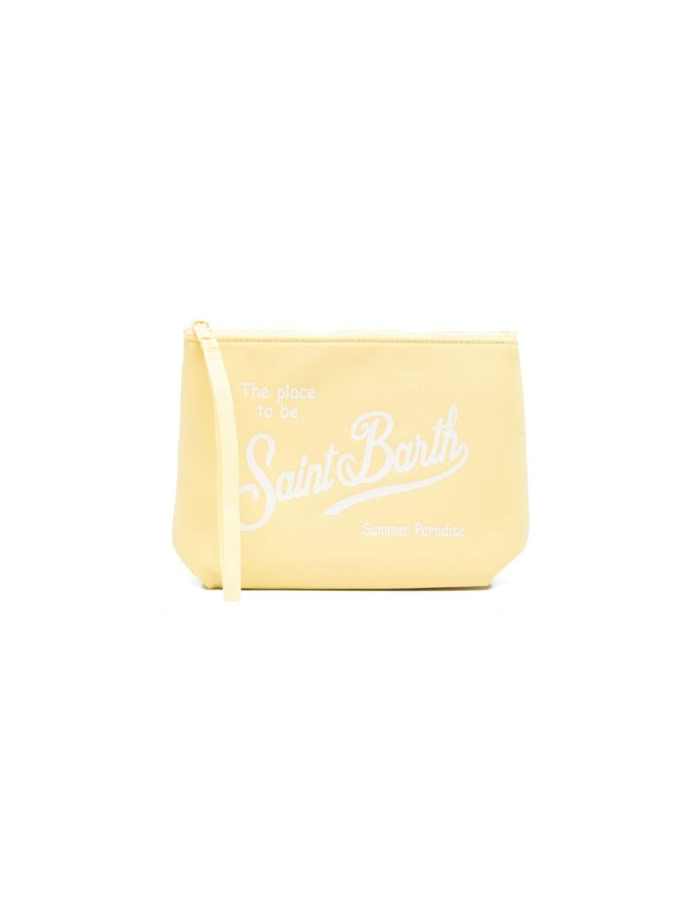 Pochette Aline MC2 Saint Barth giallo con stampa logo ALI0053 00766L MC2 ST. BARTH KIDS 