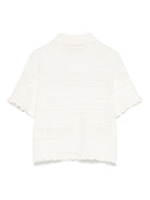 Polo per bambina Fendi Kids beige chiaro con design traforato JFG219 AUKM F0TU9 FENDI KIDS 