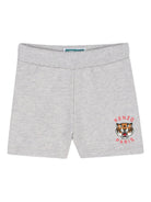 Set t-shirt e shorts per neonato Kenzo Kids grigio con dettaglio stampa K61708 A16 KENZO KIDS 
