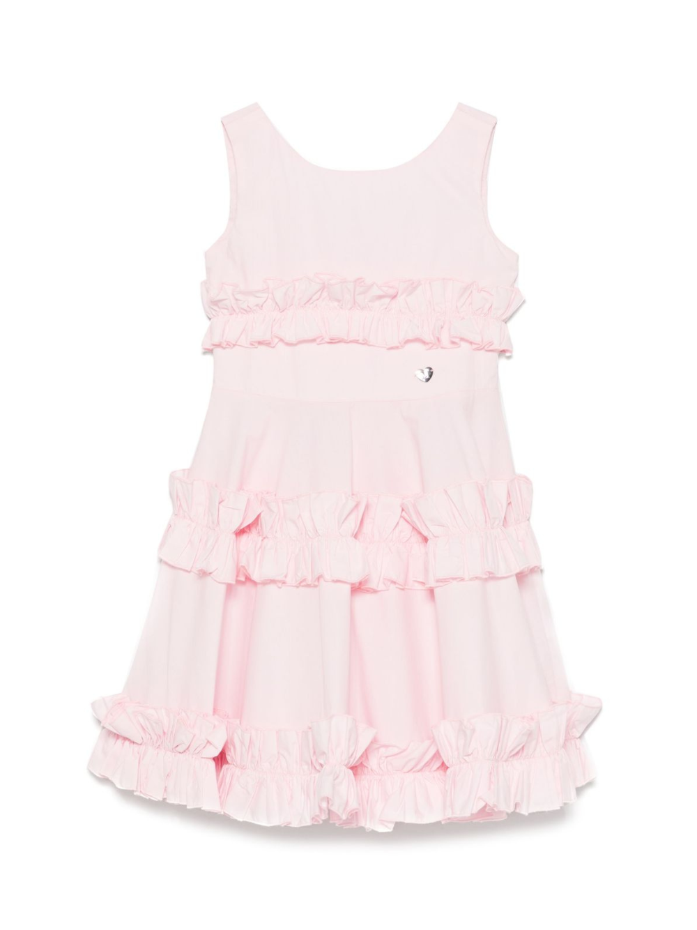 Abito per bambina Monnalisa rosa con ruches 11E910 5116 0090 MONNALISA 