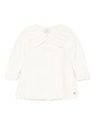 Cardigan per neonata Paz Rodríguez beige con orlo smerlato 009-123100 60 H94 PaZ RODRIGUEZ 