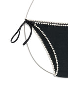 Bikini da donna MC2 Saint Barth nero con finiture all'uncinetto VIR0011 09075L MC2 ST. BARTH 