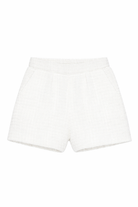 Shorts per bambina Douuod Kids bianchi con finitura in rilievo DY6B39 U0267 100 DOUUOD KIDS 
