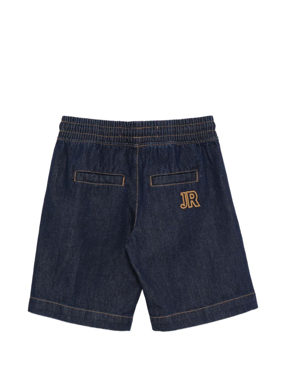 Shorts per bambino John Richmond Junior in denim con cuciture a contrasto RBP26208BE DENIM RAW JOHN RICHMOND KIDS 