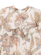 Abito per neonata Etro Kids beige con ruches e stampa paisley GZ1080 K0315 957MC ETRO KIDS 