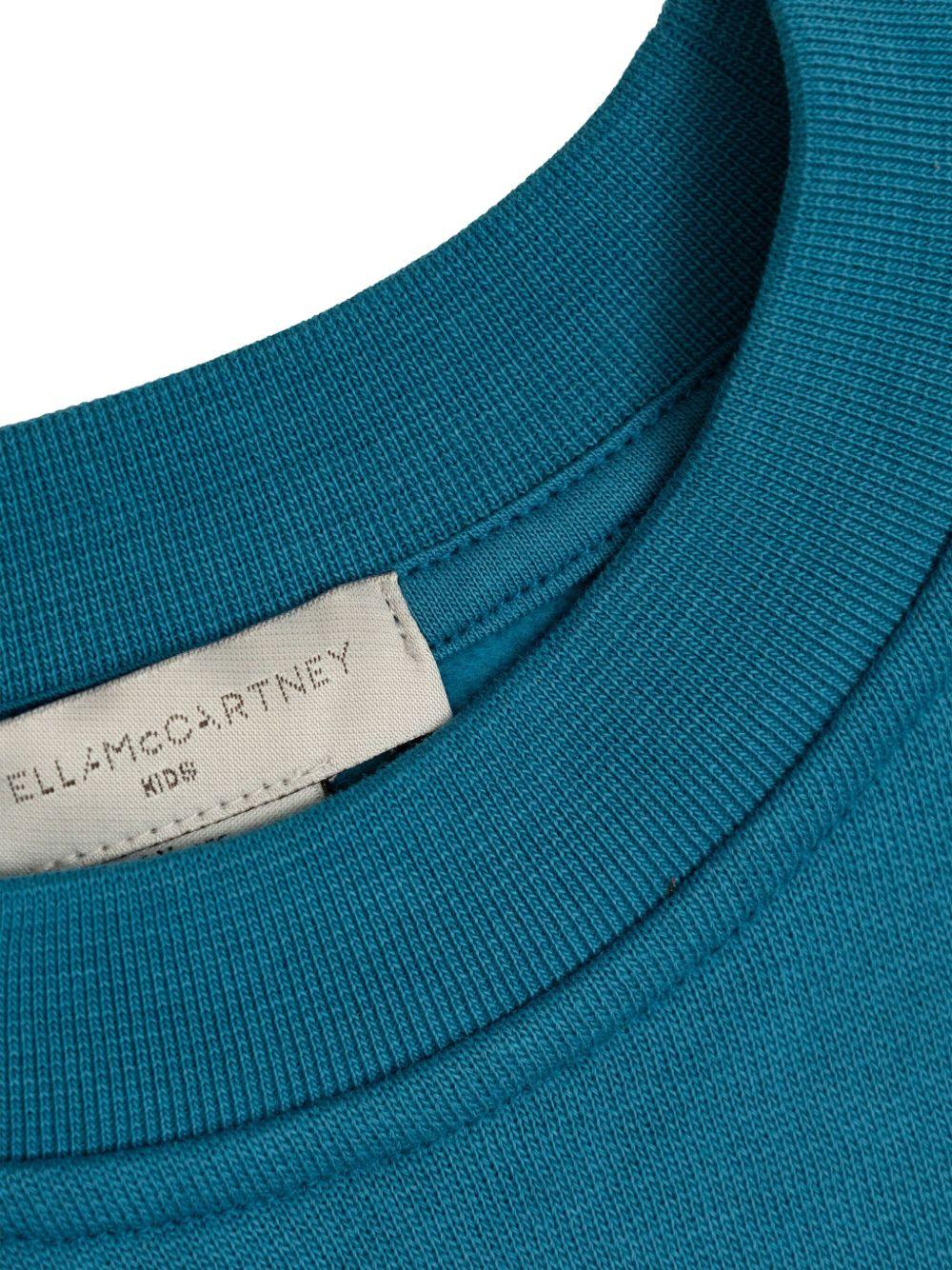 Felpa per bambino Stella McCartney Kids blu con stampa grafica cartoon TX4P70 Z0453 60P STELLA McCARTNEY KIDS 