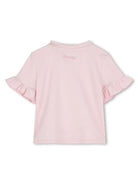 T-shirt con logo sul retro per neonata Givenchy Kids rosa con orlo dritto H30661 44Z GIVENCHY KIDS 