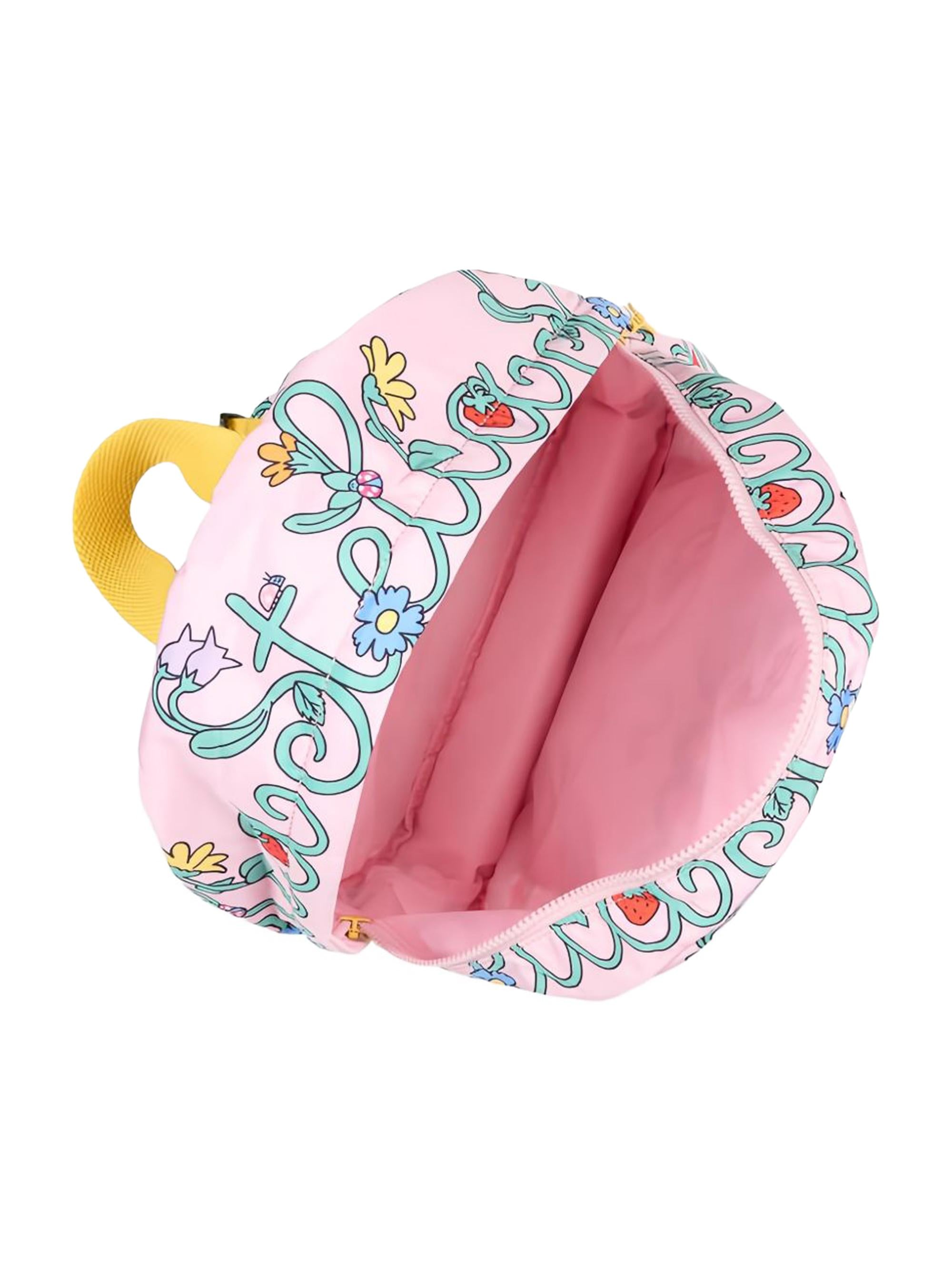 Zaino per bambina Stella McCartney Kids rosa con stampa grafica all-over TY0A08 Z3426 51RMC STELLA McCARTNEY KIDS 