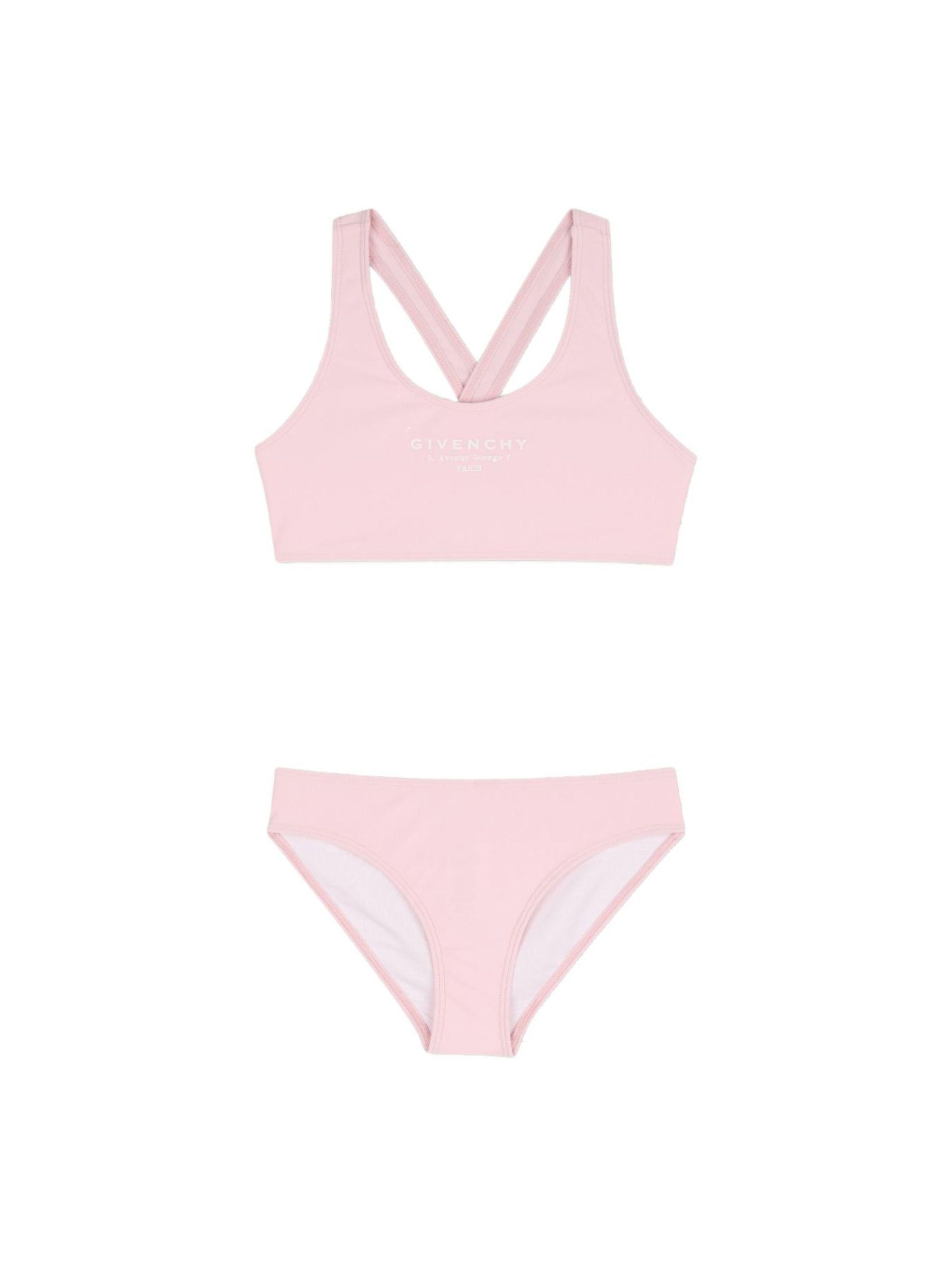 Bikini per bambina Givenchy Kids rosa con stampa logo H31218 44Z GIVENCHY KIDS 