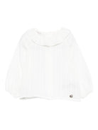 Camicia per neonata Paz Rodríguez bianca con colletto arricciato 006-153044 60 T2011 PaZ RODRIGUEZ 