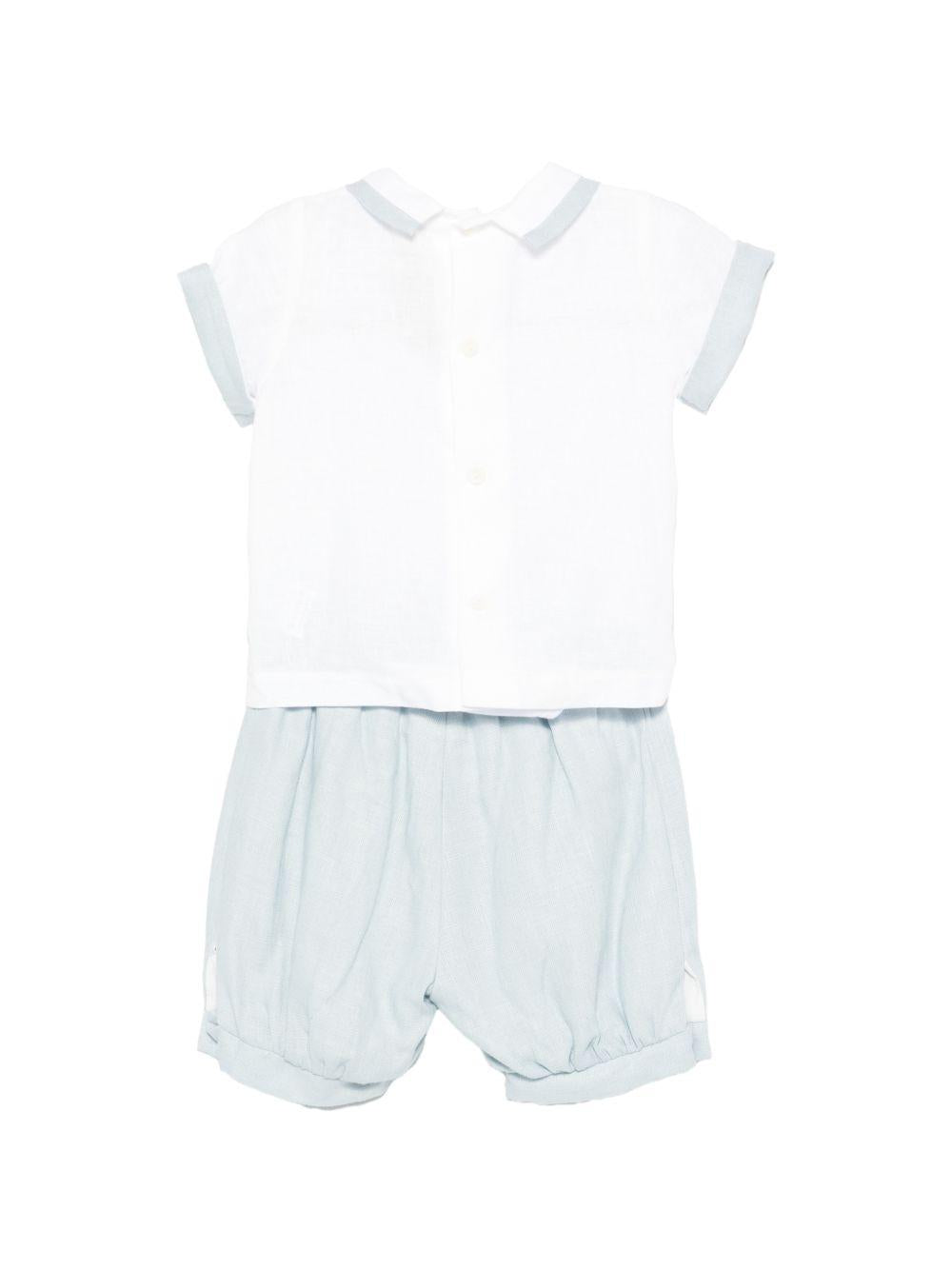 Completo t-shirt e shorts per neonato La Stupenderia multicolore con colletto classico 2CCCT61 D13 LA STUPENDERIA KIDS 