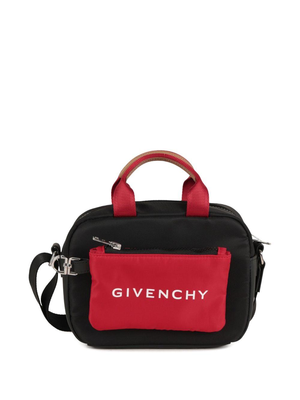 Borsa messenger per bambina Givenchy Kids nero con inserti H30907 09B GIVENCHY KIDS 