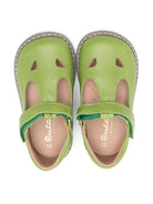 Scarpine per bambino Eli1957 verde con chiusura laterale a strappo 8865AJ YUCCA Eli Kids 