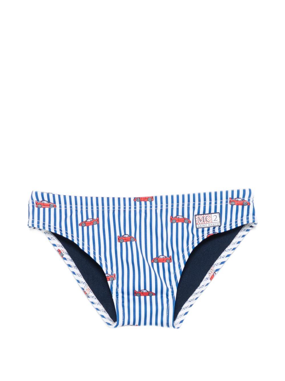 Costume per bambino MC2 Saint Barth Kids multicolore con design a righe BIL0001 01075L MC2 ST. BARTH KIDS 