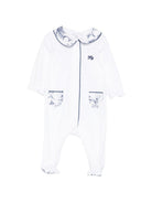 Tutina per bambino Tartine & Choccolat azzurro con stampa a fiori CC54160 04 TArtine & Chocolat KIDS 