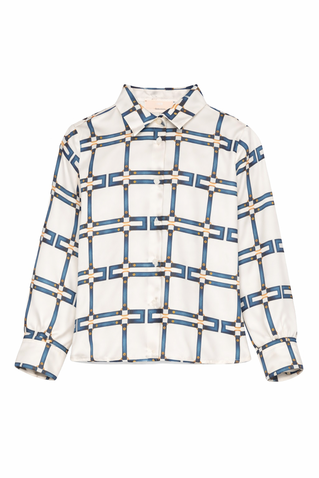 Camicia per bambina Elisabetta Franchi La Mia Bambina bianca a fantasia EFCA2870TVE02 0072 ElISABETTA FRANCHI KIDS 