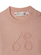 Maglione per neonata Bonpoint rosa con decorazione W05XJUK00002 023 BONPOINT 