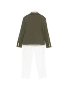 Completo per bambino Colorichiari verde con revers a punta MJ508369 4906 39 COLORICHIARI KIDS 