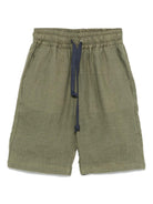 Shorts per bambino Drumohr Kids verde in lino S5BR71 D72 DrUMOHR KIDS 
