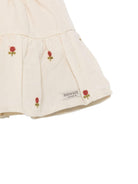 Gonna per neonata Donsje beige con ricamo floreale 4113101 00037 DONSJE KIDS 