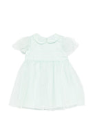 Abito per neonata Emporio Armani Kids verde con colletto alla Peter Pan EG000546 AF21205 U9044 EMPORIO ARMANI KIDS 