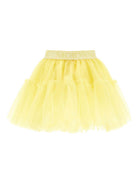 Gonna per bambina Monnalisa gialla con design a strati 17GGON T9945 0014 MONNALISA KIDS 