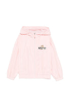 Giubbino per bambina Moschino Kids rosa con cappuccio HUS05KL3A39 50209 MOSCHINO KIDS 