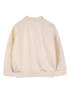 Felpa per bambino Kenzo Kids beige con dettaglio logo sul davanti K61798 208 KENZO KIDS 