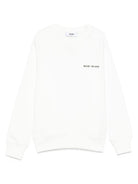 Felpa per bambino MSGM Kids bianco con stampa logo sul davanti F5MSJBSW225 002 MSGM KIDS 