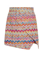 Gonna per bambina Missoni Kids multicolore con motivo a zigzag MY7A61 Q0107 999 MISSONI KIDS 