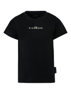 T-shirt per bambino John Richmond Junior nera con logo RBA25010TS BLACK JOHN RICHMOND JUNIOR 