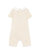 Tutina per neonati Moschino Kids beige con stampa grafica Teddy Bear MUY093LAA03 20404 MOSCHINO KIDS 